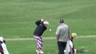 John Daly 2013 Pebble Beach Range Session Swingvision Slow Motion 60 fps