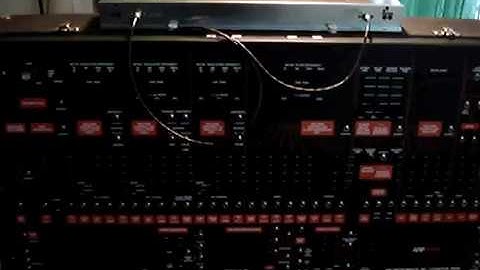 arp 2600 ( orange ) with 3 long spring