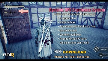 [Free Download Update] V2 Dynamic Level Up Experience System UE4