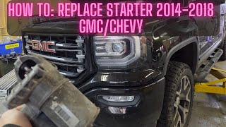 HOW TO: REPLACE STARTER ON 2014-2018 GMC/CHEVROLET 1500 IN 5 MINUTES!