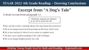 2022 STAAR Reading ~ 4th Grade (Drawing Conclusions) Part 2