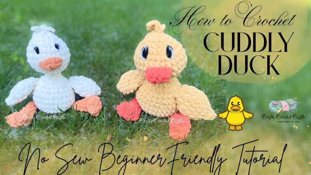 How to Crochet Cuddly Duck | No-Sew Beginner Friendly Tutorial