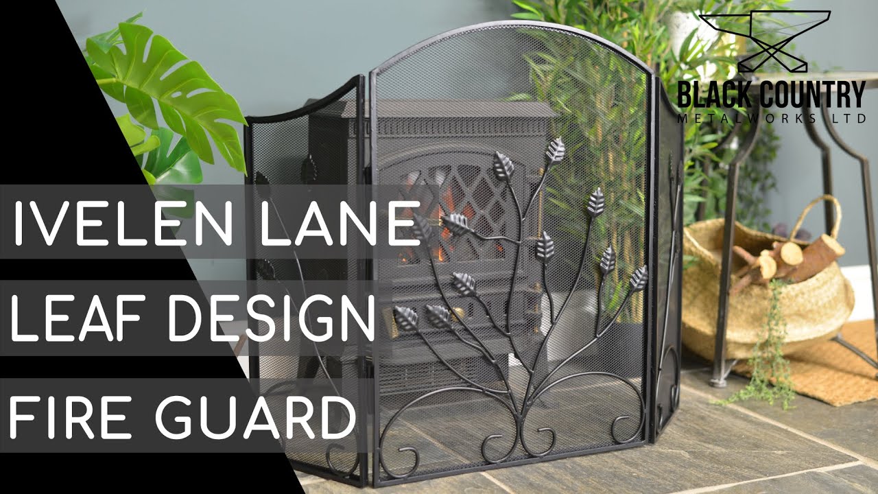 "Ivelen Lane" Leaf Design Fire Guard