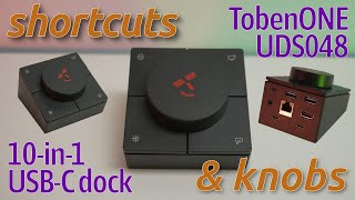 Shortcuts & Knob let you take control | TobenONE UDS048 10-in-1 USB-C dock