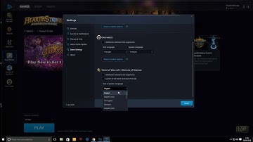 How to change the language [World of Warcraft]