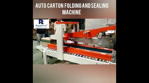 Automatic Carton Flap folding and sealing machine Royal Pack Industries Mumbai +919892335530