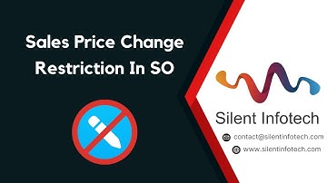 Sales Price Change Restriction In Sales Order | Odoo Module | Silent Infotech