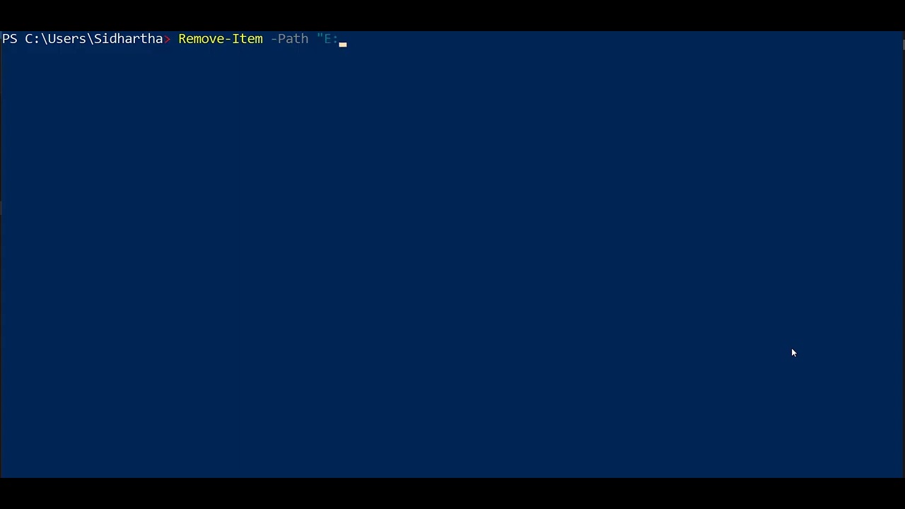 remove-Item with powershell - YouTube