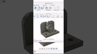 Bracket 2 exercise in Fusion 360 #autodeskfusion360 #bracketdesign #fusion360tutorial