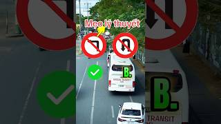 mẹo lý thuyết thi lái xe #daylaixe #hoclaixe  #meothilaixe