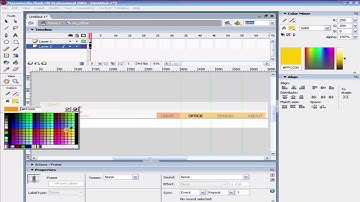 Cara Membuat Animasi Website dengan menggunakan Flash dan Photoshop part 27 - Tombol Menu