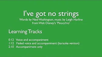 Pinocchio: 'I’ve got no strings' - Learning tracks. Pinocchio: 'I’ve got no strings' - Learning tracks.