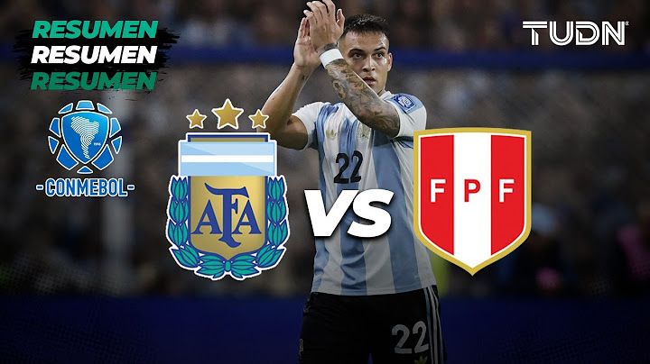 Summary | Argentina vs. Peru | CONMEBOL 2024 Qualifiers | TUDN