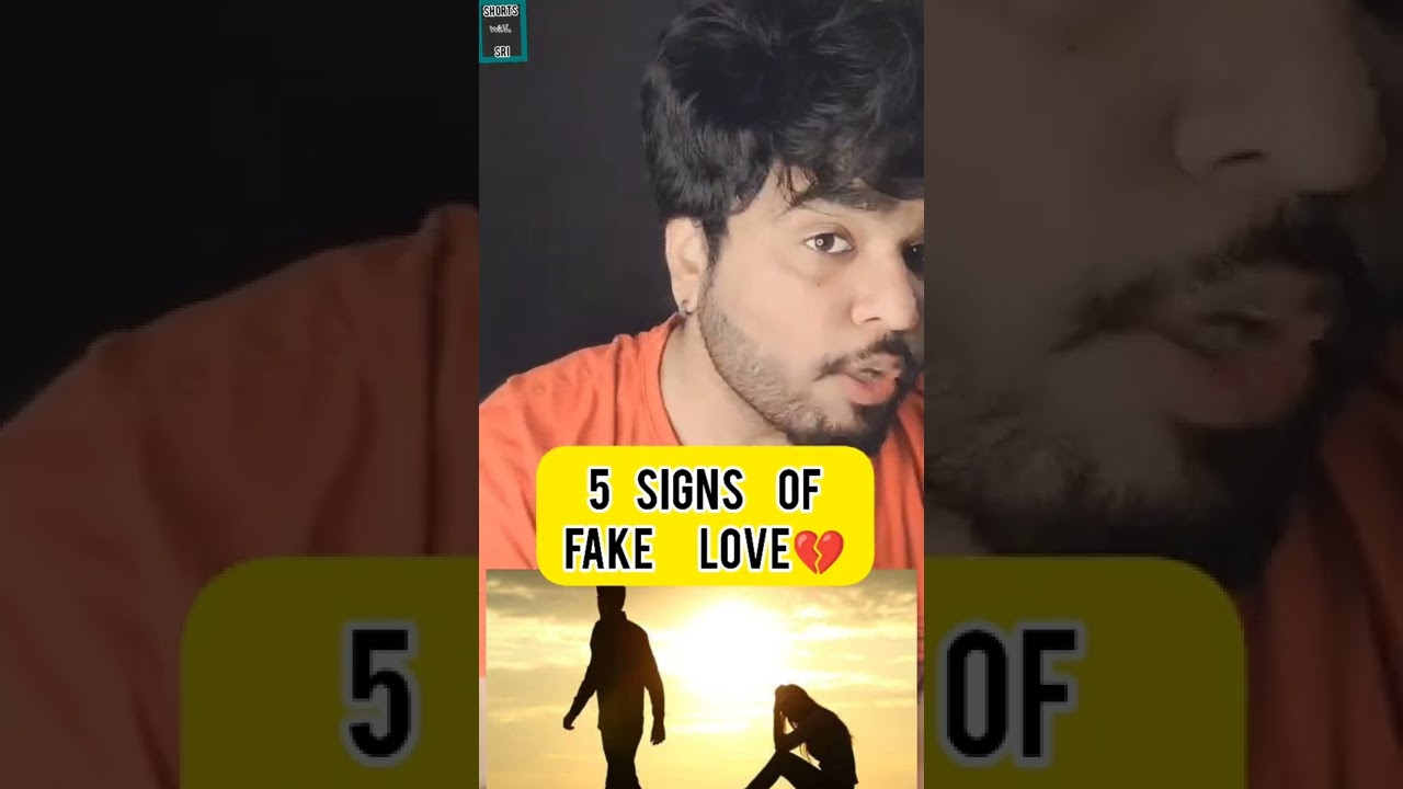 symptoms of 💔fake love.....don't be a fool....
