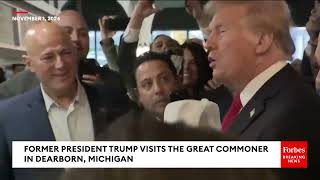 Remarks: Donald Trump Speaks with Voters at a Coffee Shop in Dearborn, Michigan - November 1, 2024