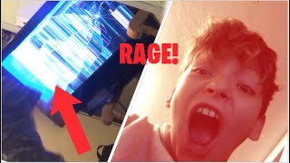 Kid BREAKS TV over FORTNITE! *INSANE RAGE* | Funny Fortnite Moments