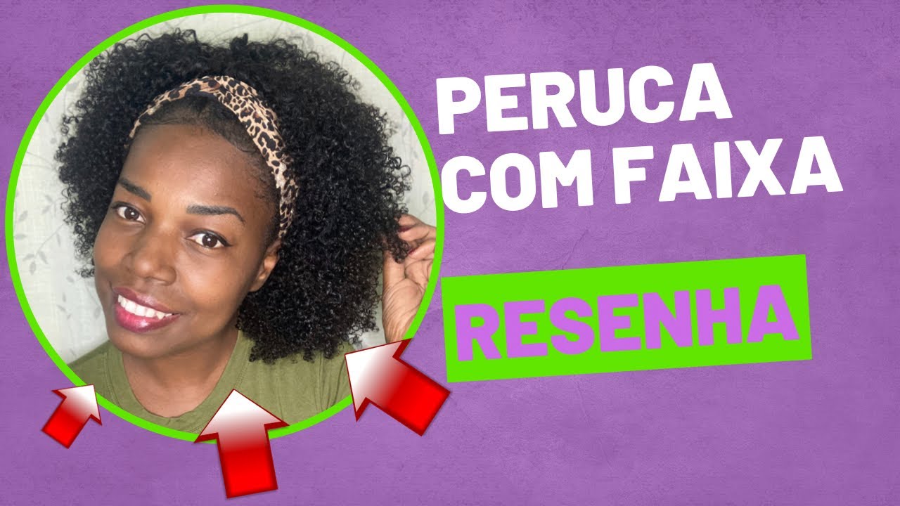 Peruca com faixa Crespo tipo4 - Peruca sem cola - prática e rápida