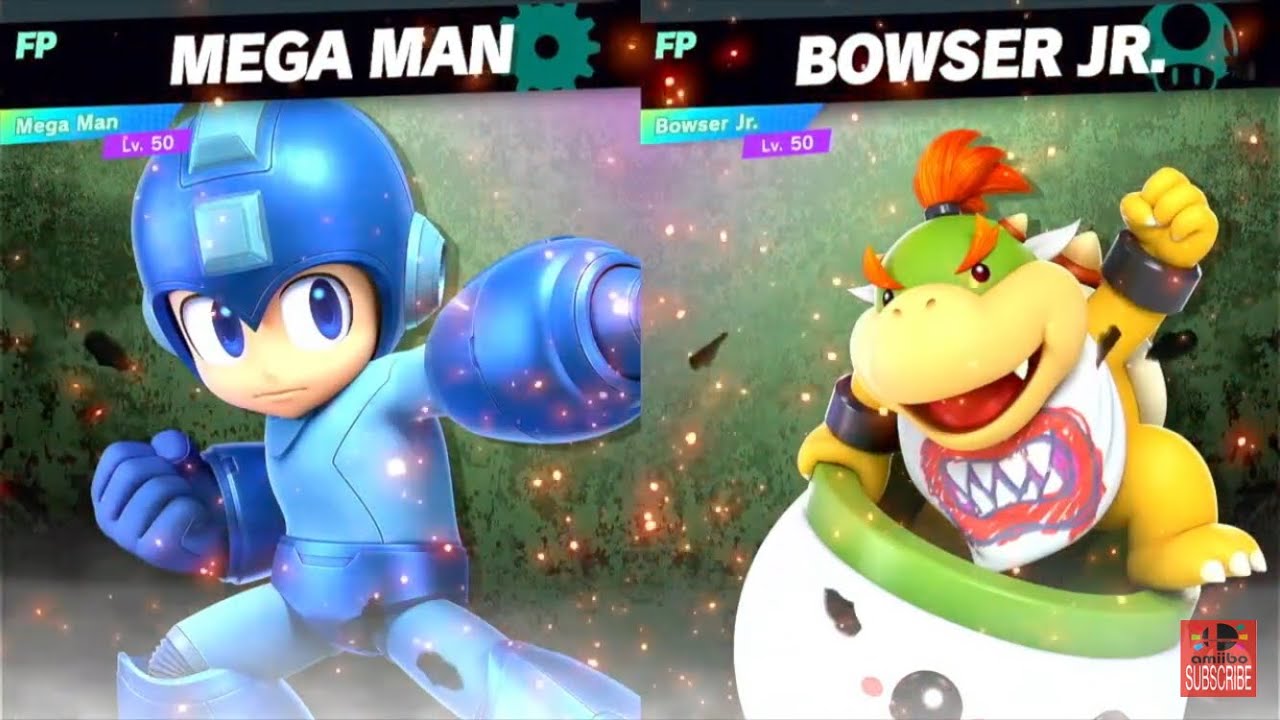 Super Smash Bros Ultimate Amiibo Fights 6pm Poll Mega Man vs Bowser Jr ...