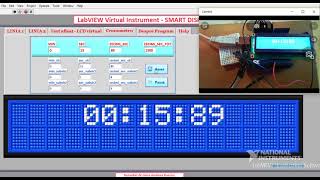 LabVIEW Virtual Instrument - Smart Display & Chronometer - 2x16 Characters (Led Matrices)