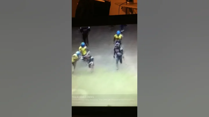 monster stiff arm by little kid