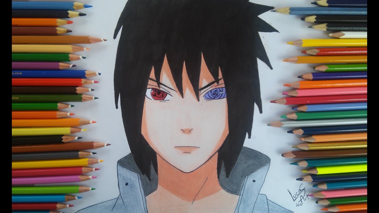 Como Desenhar How To Draw Sasuke Rinne Sharingan Método Fácil Com Esboço