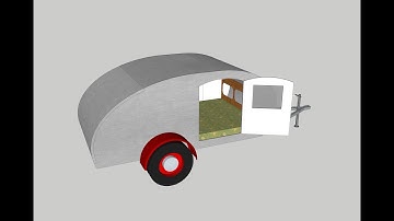 Grumman 2 Teardrop Build Part 10 - Adding doors and putting various parts toghether
