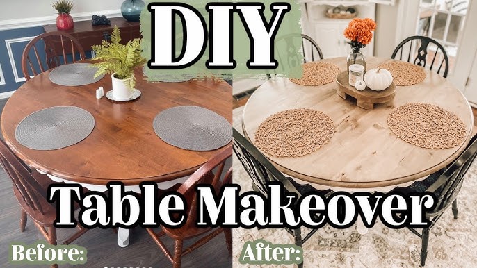 8 façons de transformer une vieille table à manger  Diy dining, Farmhouse  kitchen tables, Farmhouse dining room table