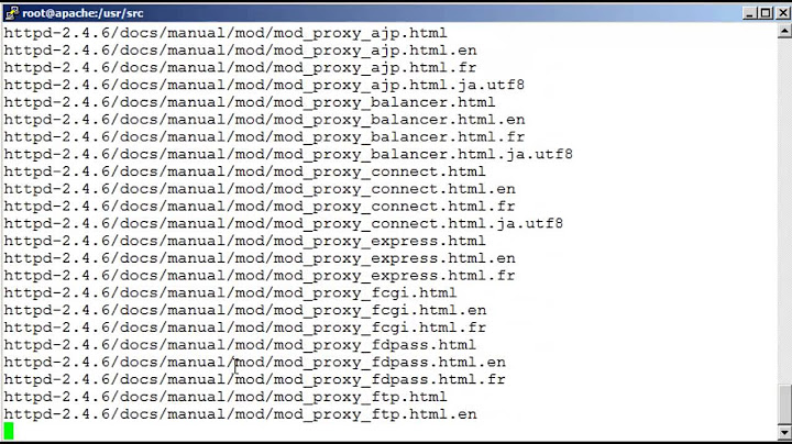 Apache HTTPD Installing from Source