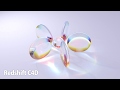 Redshift Cinema 4D Colorful Glass Material and Caustics