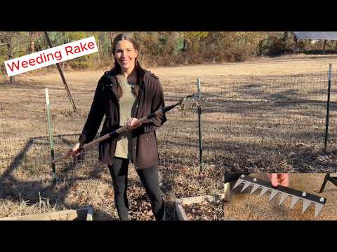 GlimHirVox Iron Weeding Rake 9 Tine Heavy Duty