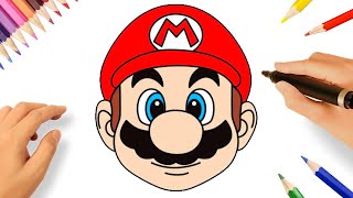 HOW TO DRAW SUPER MARIO EASY