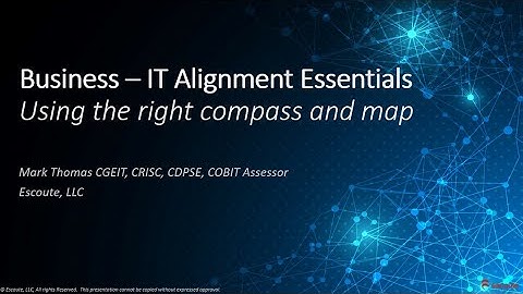 Business and IT alignment Course Demo