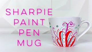 Painting a Ceramic Mug with Sharpie Paint Pens