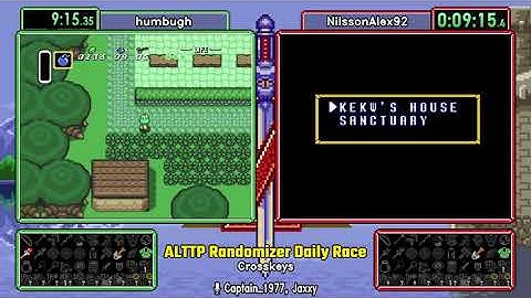 Crosskeys Jul 16 2021. ALTTP Randomizer Daily Race