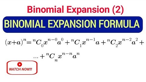 Binomial Theorem for Expansion | MTH101 | #binomialtheorem #binomial #binomial_theorem