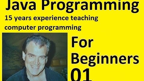 Java Programming Beginners Tutorial -- Install Java, Set Path and First Program, Part 1