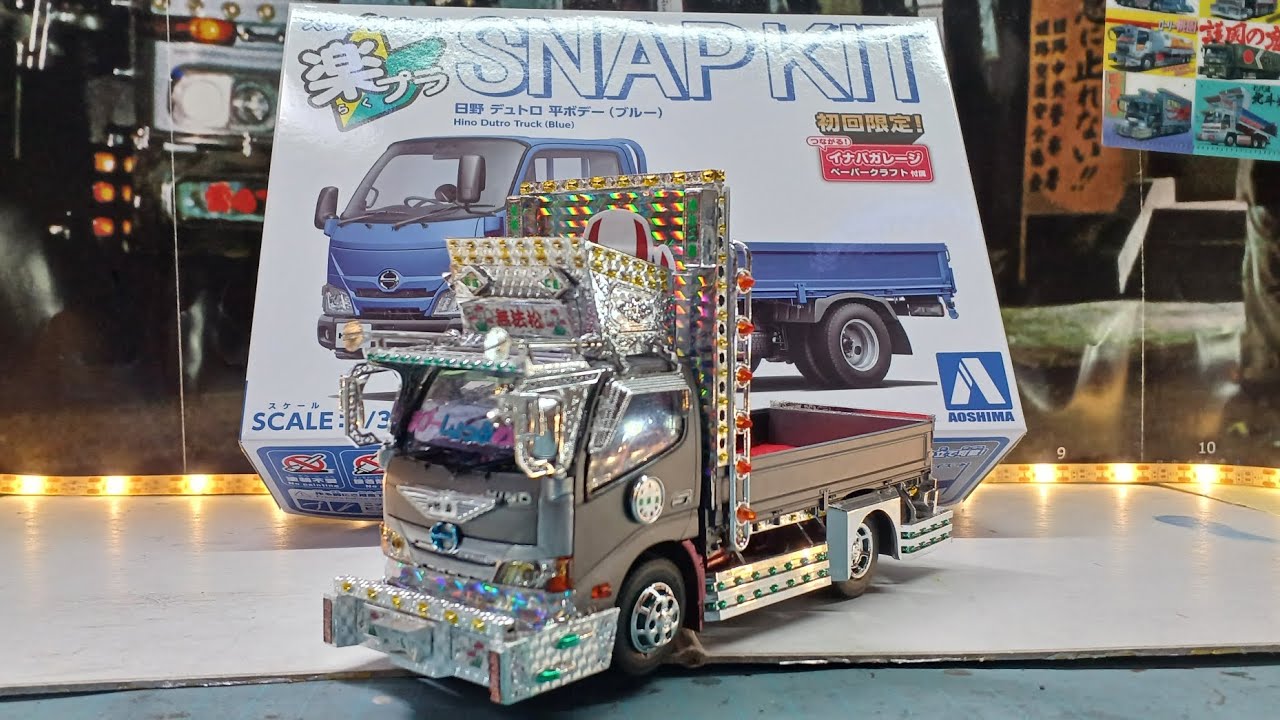 【エムテック】日野自動車・デュトロ デコトラ トラック野郎 ヒノノニトン 今回で1台の日野デュトロデコトラが完成しました🚚🎊🎉 - YouTube
