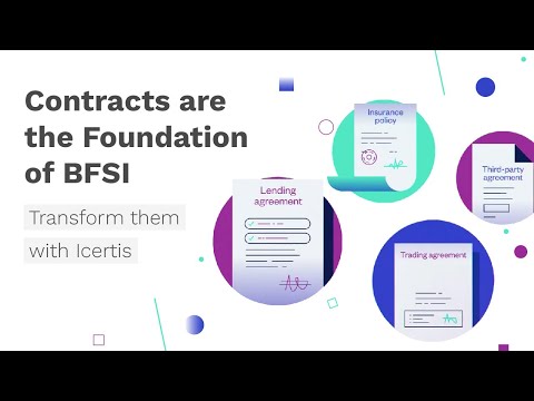 Contracts Are the Foundation of BFSI - Transform Them With Icertis