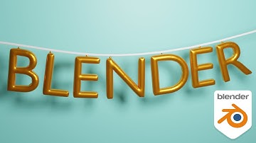 Easy Text Balloon Inflation | Blender Tutorial