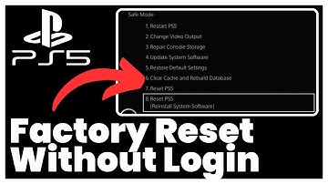How to Factory Reset PS5 Without Login