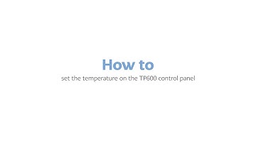 How to set the temperature on the Balboa TP600 control panel