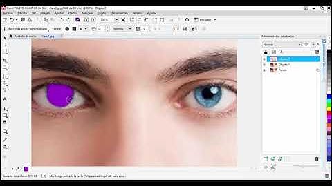 Cambio de color de ojos en Corel Photo Paint
