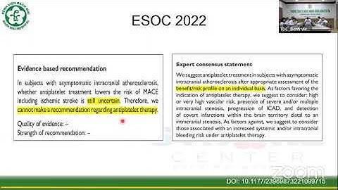 CẬP NHẬT ĐIỀU TRỊ HẸP ĐỘNG MẠCH NỘI SỌ 2022 (Intracranial Atherosclerosis) ThS BSNT NGUYỄN MINH ANH