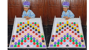 IQ Challenge Game Stripe Colorful Balls Puzzle Challenge, Fast Fast resolve Ball IQ Gamer