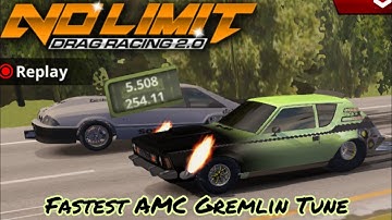 Low 5.5 AMC Gremlin Fastest Tune - No Limit Drag Racing 2