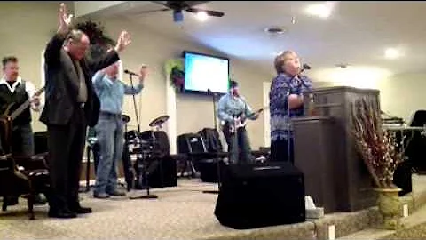 Brenda Owen leading singing