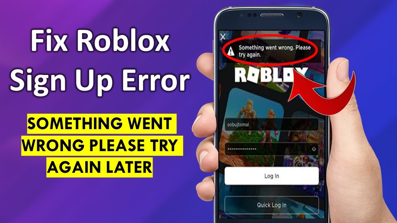 How To Fix 'Something Went Wrong Please Try Again Later' On Roblox