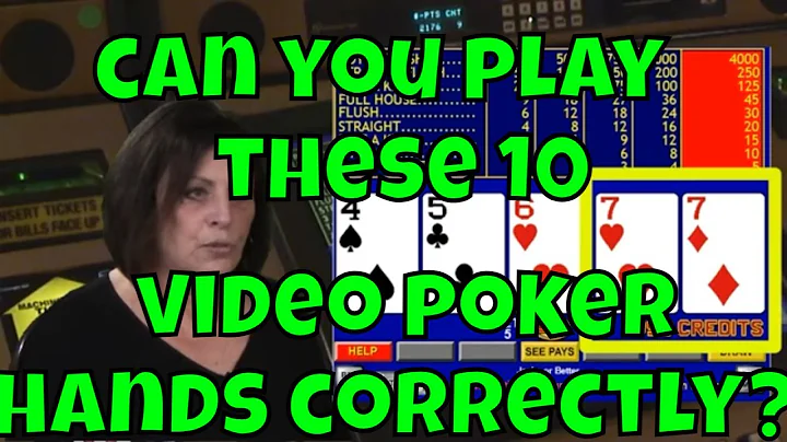 How to Play 10 Common Video Poker Hands the RIGHT ...