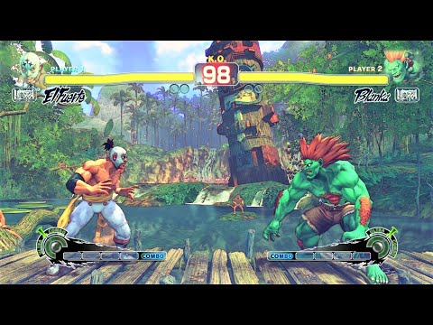 El Fuerte vs Blanka (Hardest AI) - Ultra Street Fighter IV