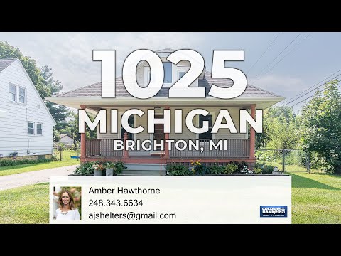1025 Michigan Street, Brighton, MI home video tour